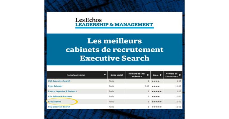 Palmarès des meilleurs cabinets d’Executive Search 2023
